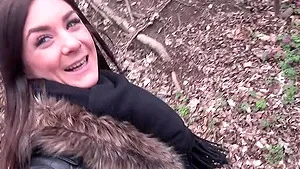 Skinny brunette Lullu Gunn enjoys getting fucked by a stranger