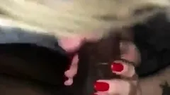 Amateur Blonde Blowjob handjob and cumshot