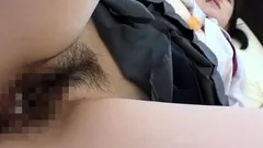 Asian amateur fucked in her hairy Japanese pussy