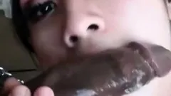 Petite Asian Sucks BBC for Cash