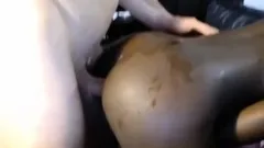 Hot Slim Ebony Teen Babe Takes White Cock In Both Holes