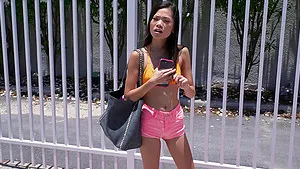 Reality fucking with shaved pussy Asian pornstar Vina Sky