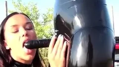 Latex Cop - Strapon Fuck