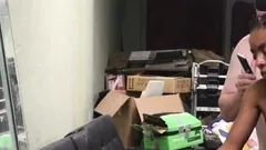 Interracial sex and creampie