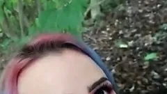 Pretty amateur redhead teen Farrah Flower fucked in public