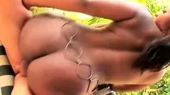 Outdoor and car sex with big butt ebony Delotta Brown -