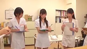 Horny Asian nurse pleases a patient by riding his stiff dick