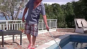 Cute german skinny teen at outdoor fuck