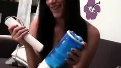 Sexy Teen Brunette Chick Handjobs POV