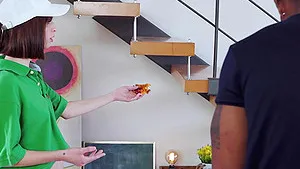 Skinny babe Silvia Soprano enjoys getting fucked on the table