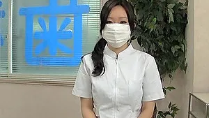 Naughty Japanese dentist enjoys having sex with her lucky client
