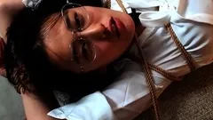 quiet Chinese girl bondage
