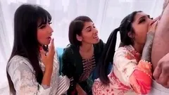 Aaliyah Yasin - Three Desi Bhabis gone wild with a BBC