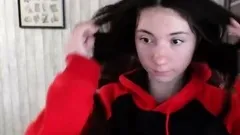 Amateur big ass brunette teen with