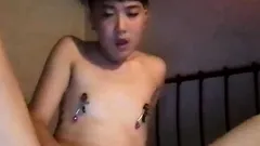 asian very hairy plays with pussy on cam