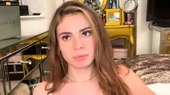 Small titted babe toys her pussy on webcam