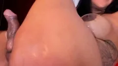 Naughty Chubby T-Girl peeing herself Part 1