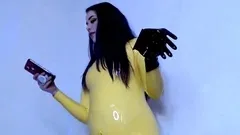 Amateur striptease and Solo masturbation