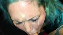 Real amateur slut gloryhole blowjob cumshot