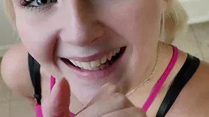 Closeup video of hardcore fucking with skinny blonde Natalia Queen