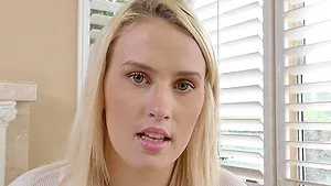 Blonde cutie Layla Love opens her legs to be fucked in her cunt