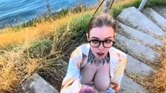 Sucking Cock with a View of the Sea Blow