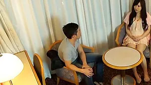 Small boobs Japanese girl gets her pussy undressed and fucked