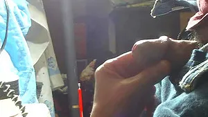 Closeup video of a dirty fat mature sucking a dick of her man