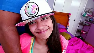 Interracial fucking on the bed with cock hungry slut Ruby Rayes