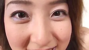 Hairy pussy Asian girl Moemi Takagi gets fucked balls deep on the bed