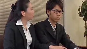 Skinny dude gets his dick sucked and enjoys while she rides