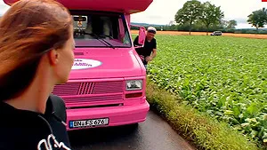 German housewife pick up fuck in car