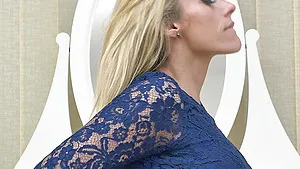 Video of small tits blonde housewife Brittany Bardot masturbating