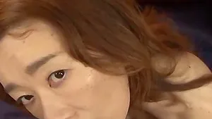 Amateur porn video of a shy Japanese babe having sex with her BF