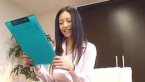 Sweet Asian amateur Aino Kishi drops on her knees to make him cum