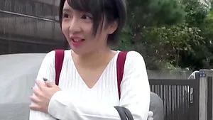 Wild fucking on the bed with a cock hungry Japanese girlfriend