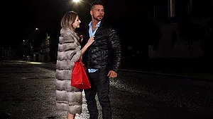 Natural boobs brunette Rebecca Volpetti moans during hardcore sex