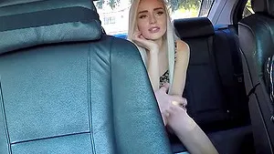 POV video of quickie fucking in the car with natural tits Naomi Woods