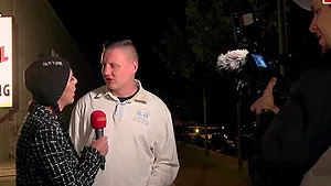 Funny german street public casting with people