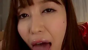 Fucking on the bed with a natural boobs Japanese girl who loves cum