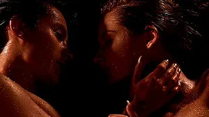 Romantic lesbian lovemaking between stars Lexi Dona & Tiffany Tatum