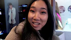 Asian girlfriend Luna X enjoys getting fucked in doggy and missionary