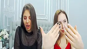 Lesbians Intense Orgasms Fantastic Cam Show