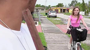 Interracial sex on the floor with kinky brunette chick Alex Blake