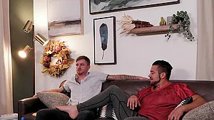 Homemade gay video of two handsome friends having wild sex