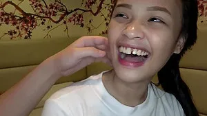 Young Asian cutie Miles was a bit shy at first but quickly opened up.