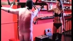 Femdom fetish mistresses fuck bdsm loser with strapon