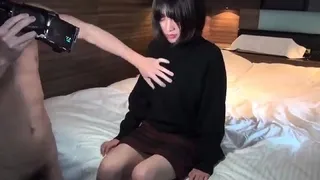 Cute amateur asian gives a wet blowjob