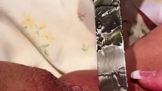 Horny Choco girlfriend pussy licked in close up in POV