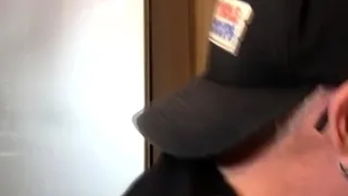 Real gloryhole newbie caught spycam